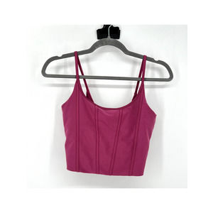 YPB pink corset cami athletic tank m